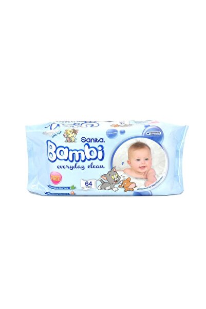 Sanita Bambi Fresh & Clean Wet Wipes 56S