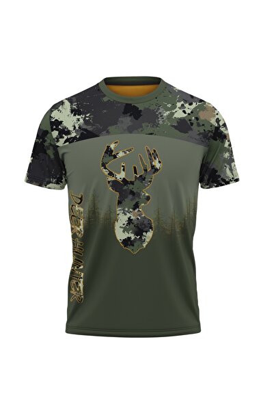OEM Men's T-shirt Deer, short sleeve multicolor F106