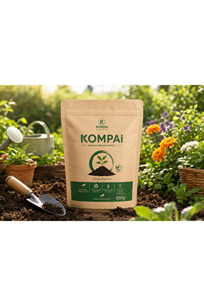 Kompai Bycisle Premium Organik Kompost Toprak 1,5 Litre