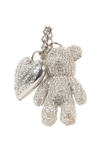 Steve Madden ασημί μπρελόκ Teddy