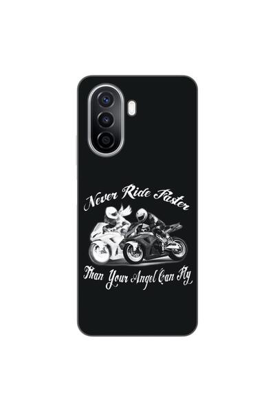 OEM Θήκη συμβατή με Huawei Nova Y70 Σιλικόνης Gel TPU Μοντέλο  "Never Ride Fa...