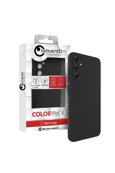 lemontti Husa Silicon Soft Slim Samsung Galaxy A05s Negru (material mat si fi...