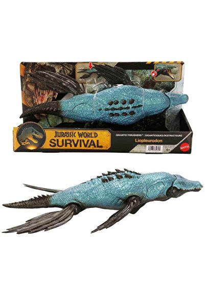JURASSIC WORLD İz Sürücü Dinozor Figürü Film Serisi 33 cm JGB92 - Liopleurodo...