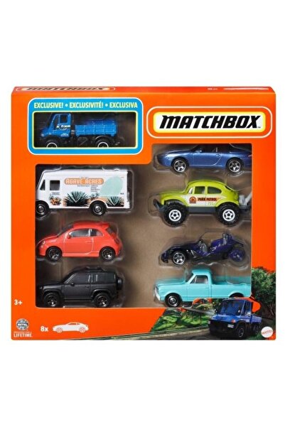 Mattel Games Matchbox Vehicule, set mixt de 8 (6 bucăți)
