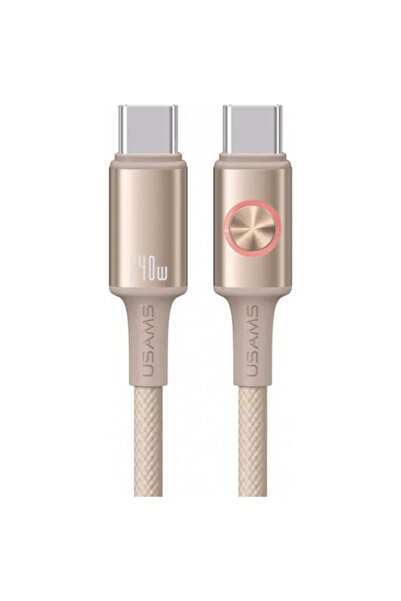 Usams Kabel Huan Series SJ751 240W USB-C do USB-C 1,2 m tytanowy
