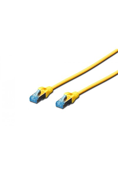 Digitus Cablu patch RJ45 SF/UTP Cat5e 5.00m galben, în pungă de plastic