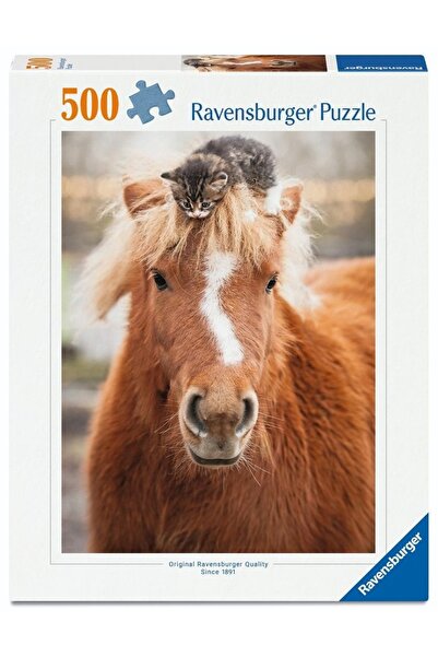 RAVENSBURGER Puzzle 500 Ponei și Pisică