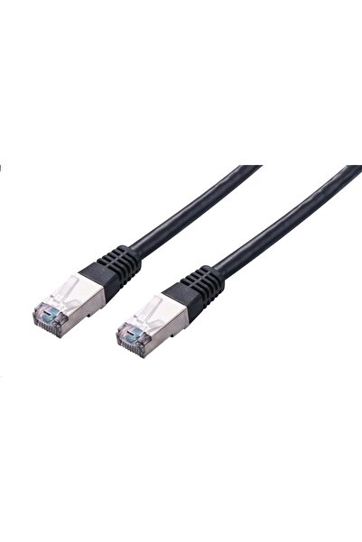 C-TECH Cablu patchcord Cat5e, FTP, negru, 2m