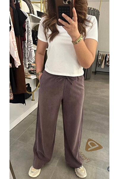 Rouge basıc Tensel Bol Paça Pants