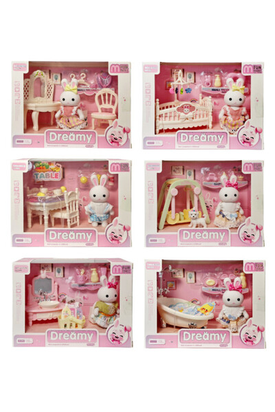 Swede Figurină iepuraș cu accesorii Q12804 20694