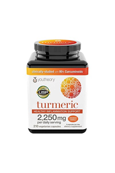 Youtheory Youthory Turmeric Healthy Inflammation Support, Enhanced Formula 22...