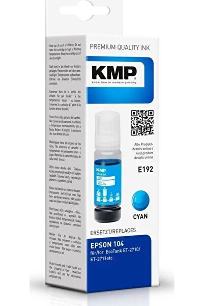 KMP Tinte EcoTank T00P2 8000 S. cyan remanufactured