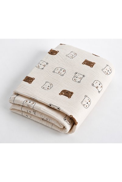 LUMY KIDS Cotton Piping Baby Blanket Stroller Cover