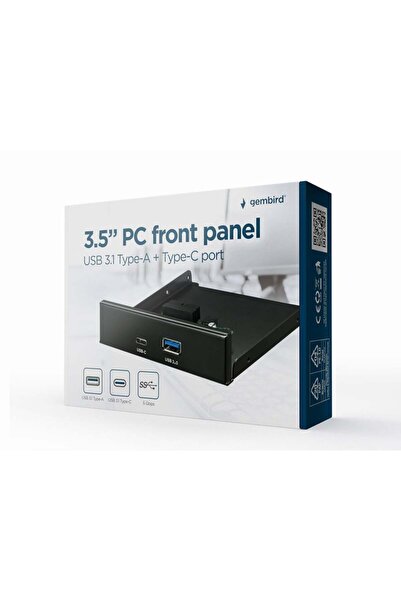 Gembird Panou frontal 3,5'' USB 3.1 Tip-A + Tip-C