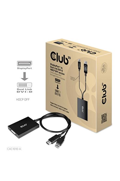 Club 3D Club3D Adapt√ © Adaptor DisplayPort la Dual Link DVI-D, USB ° jen√≠, ...