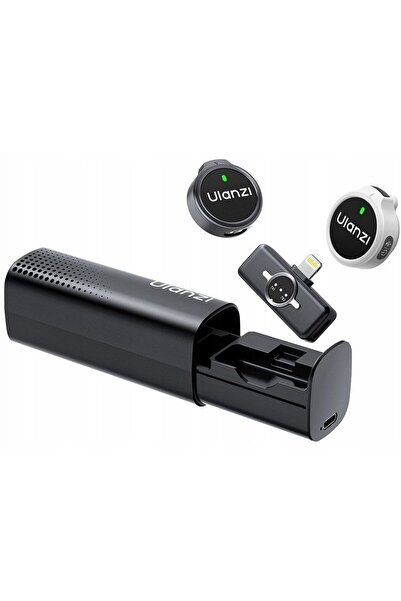 ulanzi Microfon A21 Lightning - 2 bucăți negru-alb (A056)