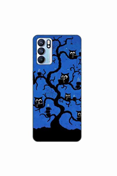 OEM Husa compatibila cu Oppo Reno6 5G Silicon Gel Tpu Model Halloween Tree Owls