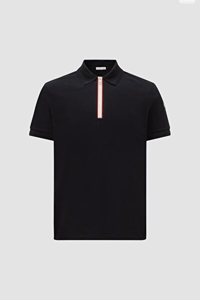 Moncler Gamme Bleu تي شيرت بولو قطني مخطط بثلاثة ألوان