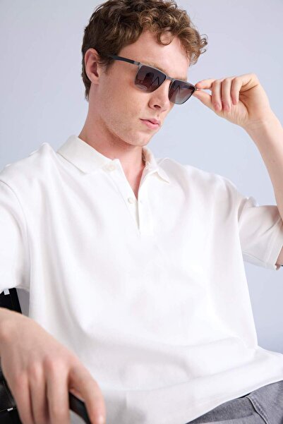 DeFacto Boxy Fit Short Sleeve Polo T-Shirt I0363Ax26Sm