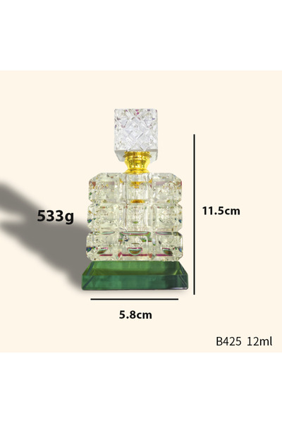 NUJET 1 قطعة زجاجة زيت عطري كريستالية 12 مل B425