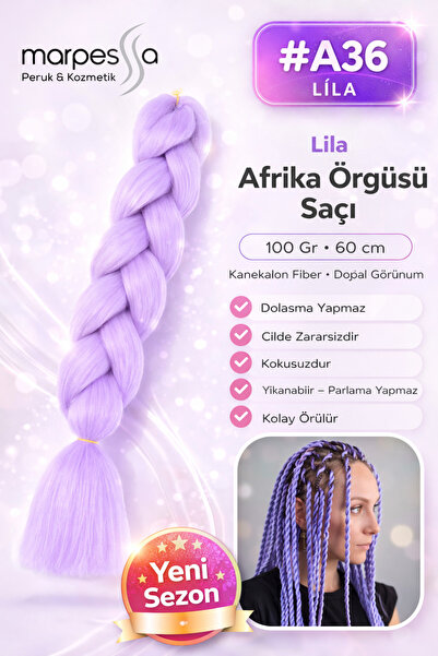 Marpessa Afrika Örgüsü Rasta Ve Box Braid Için Sentetik Saç 100gr