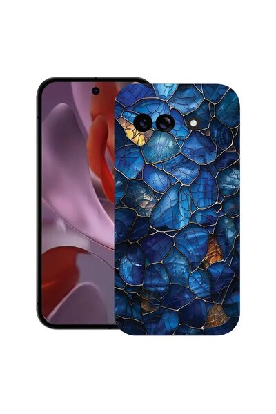 bestcase Ултра тънък TPU калъф, съвместим с Google Pixel 9a, Флорален - Витра...
