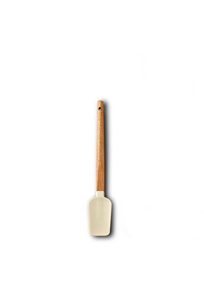 Choice17 White Samll T-shovel Silicone Scraper Scraper, Home Baking Wooden Ha...
