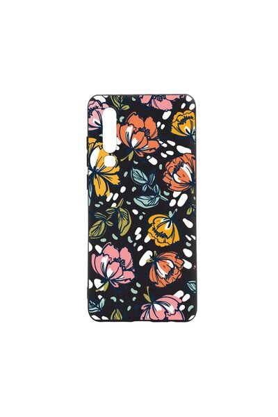 bestcase Husa Silicon Compatibila Cu Huawei P30, Flowers - Pastel Colors, rez...