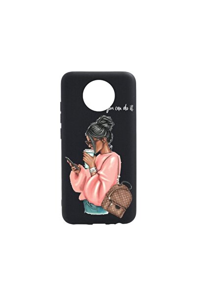 bestcase Тънък силиконов калъф 0.8ММ, съвместим с Nokia C10, Дизайн  "Shoppin...