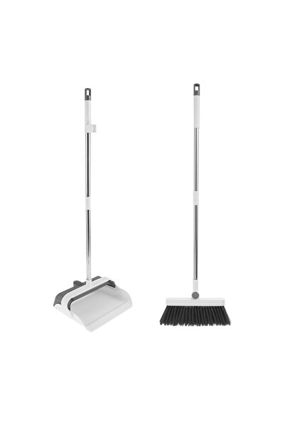 Choice 2 Set Broom Foldabl Dustpan Cleaning Tool Set Comb Teeth 180° Rotation...