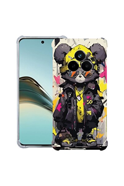 bestcase Husă Antișoc pentru Realme 14 Pro Plus, Ursuleț de pluș în culori pa...