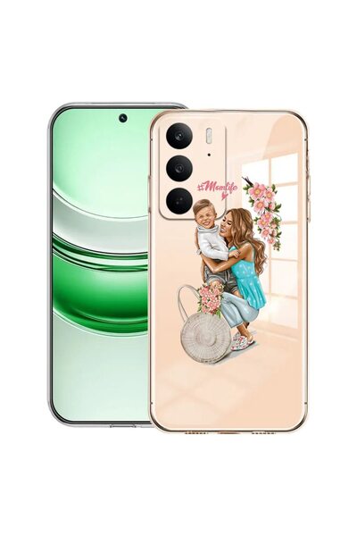 bestcase Husă transparentă din silicon pentru Realme C71, Mom Life With a Boy...