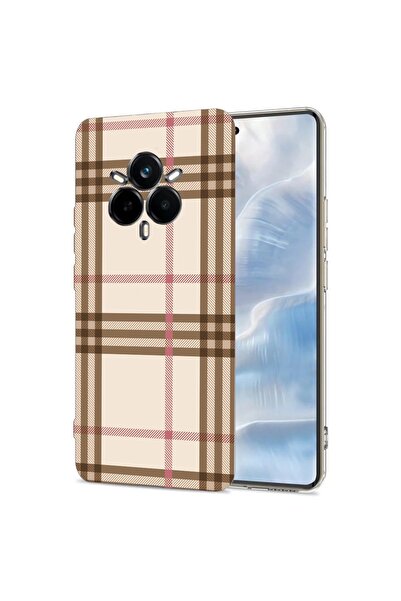 bestcase Husa pentru Realme 14 Pro 5G, BestCase¬Æ Clear Silicon 2MM, Plaid, A...