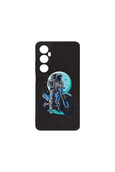 bestcase ¬Æ Husa Slim SIlicon 0.8MM, Compatibila Cu Realme C65, Astronaut Bik...