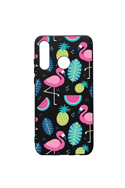 bestcase Θήκη προστασίας Huawei P30 Lite, Φλαμίνγκο, σιλικόνης, με υφασμάτινο...
