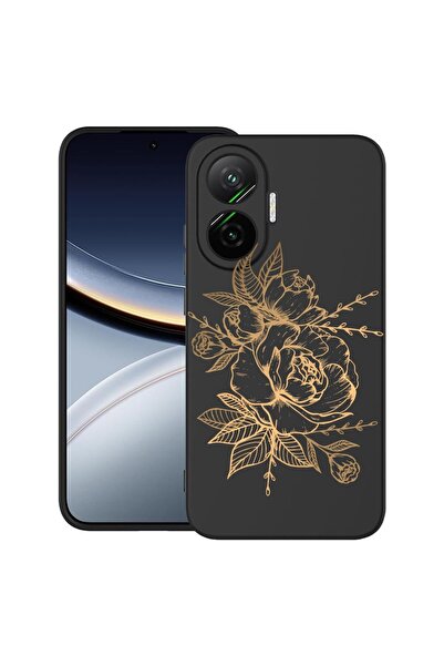 bestcase ¬Æ Husa pentru Poco F7 cu Design Golden Rose, TPU Mat Ultra Slim, 20...