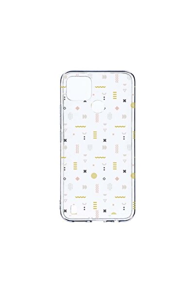 bestcase Διαφανής Θήκη Σιλικόνης 2MM, Συμβατή με Realme C21Y, Σύμβολα, Αντικρ...