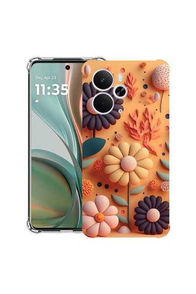 bestcase Husă Antișoc Compatibilă cu Poco M7 Pro 5G, cu Design Happy Flowers,...