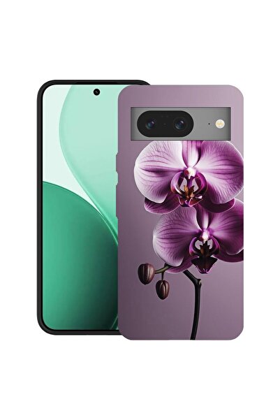bestcase Ултра тънък TPU калъф, съвместим с Google Pixel 8, с дизайн  "Розова...