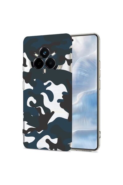 bestcase Калъф за Realme 14 Pro 5G, BestCase™ Прозрачен силиконов 2ММ, Камуфл...