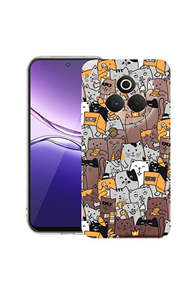 bestcase Husă pentru Realme P3 Pro cu design cu model de pisică, din silicon ...
