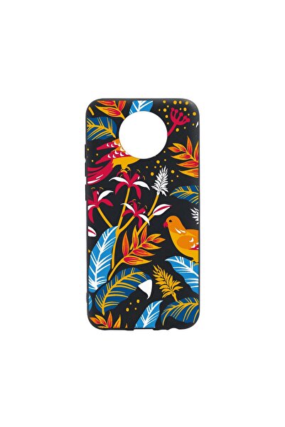 bestcase Силиконов калъф, съвместим с Nokia C20, Цветни птици, устойчив на из...