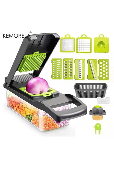 choice2 12 in 1 14/16 in 1 Multifunctional Vegetable Chopper Onion Chopper Ha...