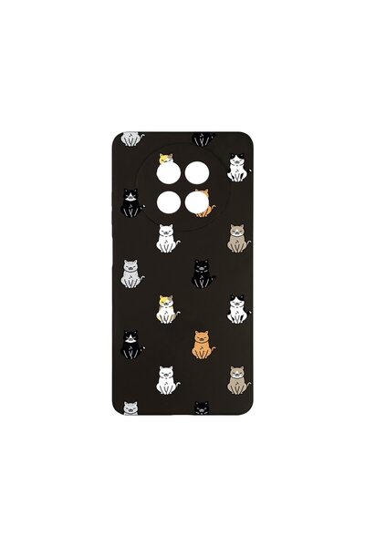 bestcase ¬Æ Husa Slim SIlicon 0.8MM, Compatibila Cu Realme 12 5G, Cat Pattern...