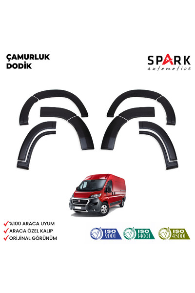 Spark Automotive Fiat Ducato 2014- Yılı ve Sonrası Uyumlu Çamurluk Dodik 12 P...