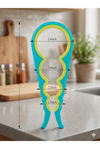 solingensport Ergonomic Silicone Jar Opener |   4 Different Cap Sizes (Colors...
