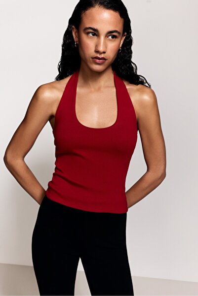 LEFTIES Basic fitilli halter top