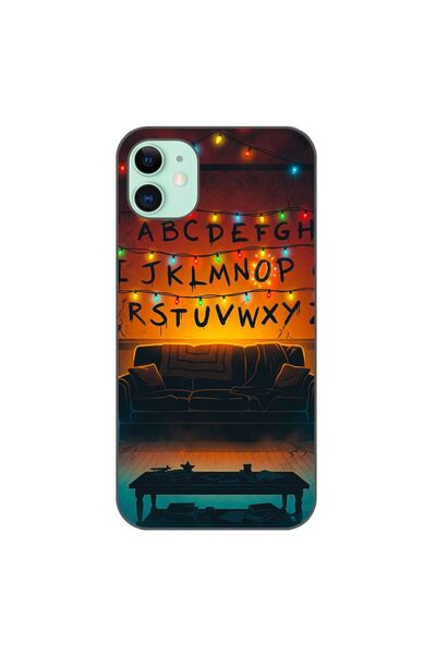 OEM Θήκη συμβατή με Apple iPhone 11, από σιλικόνη gel TPU, με σχέδιο Stranger...