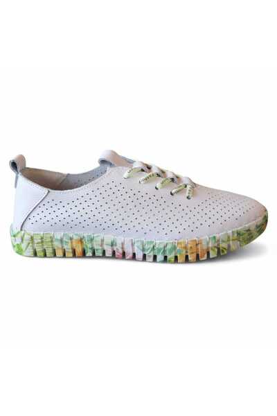 Maria Conti Women's shoes, made of leather, Maria Conti, with perforations, f...