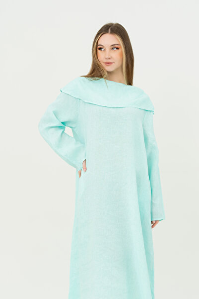Jodtique Women's Linen Loose Long Dress Free Size
